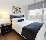 602 Second Bedroom Queen Mattress Fully Furnished Apartment Suite Ottawa