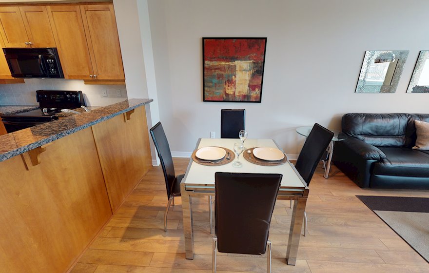 203 Dining Room Fully Furnished Apartment Suite Ottawa