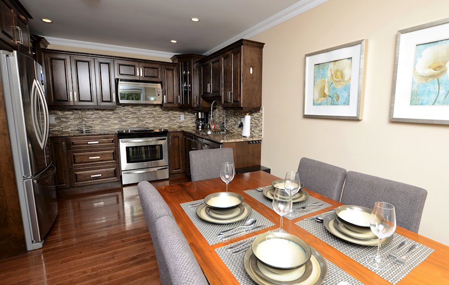 Kitchen and Dining Room Fully Equipped Five Appliances Stainless Steel Halifax, NS