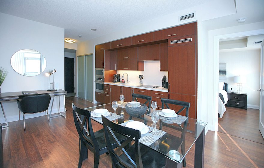 3226-Dining Room Fully Furnished Apartment Suite North York