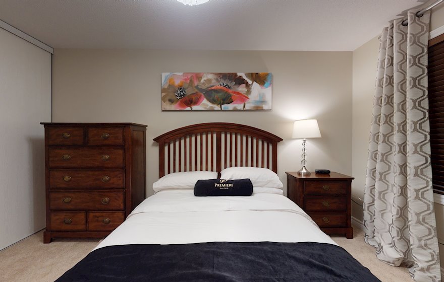 Second Bedroom Queen Mattress Fully Furnished Apartment Suite Ottawa