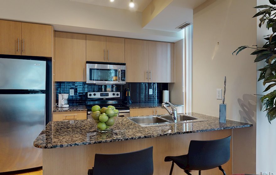 Kitchen Fully Equipped Five Appliances Stainless Steel Toronto